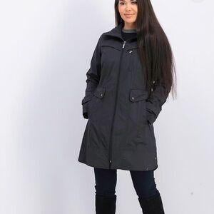 Cole‎ Haan Black utility hooded raincoat  size M gorpcore